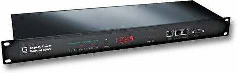 GUDE 8045-2 Expert Power Control NET Netzwerkteil mit 12x C13 IEC-Lock Anschlüssen, Messung pro Port und 2x Sensorport in Schwarz - Bild 1