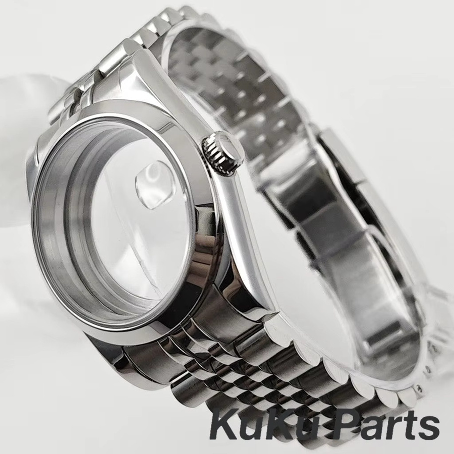 HUANXIAO Uhrengehäuse Edelstahl, Saphirglas, Jubilee Armband, 36mm/40mm - Bild 3