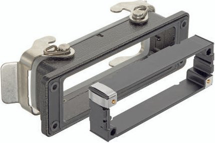 HARTING Anbaugehäuse 09 37 024 0391 in Grau aus Aluminium - Bild 1