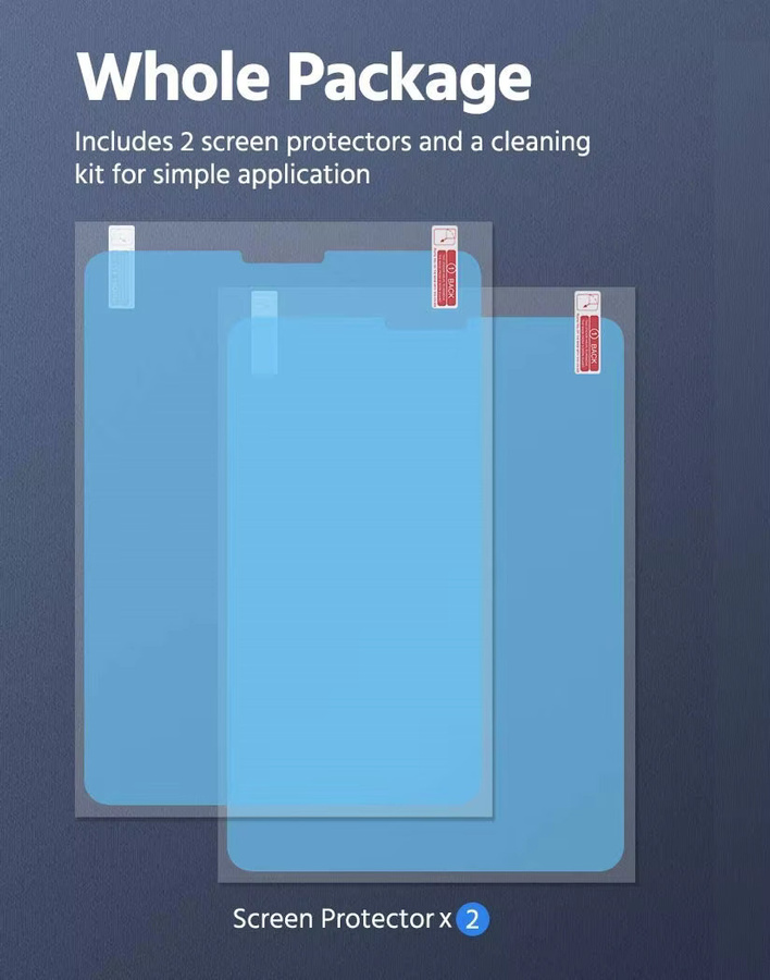 2 Stück Schutzfolie mit Papiergefühl für Apple iPad Pro und iPad Air 11 und 13 Zoll, transparent - Bild 6