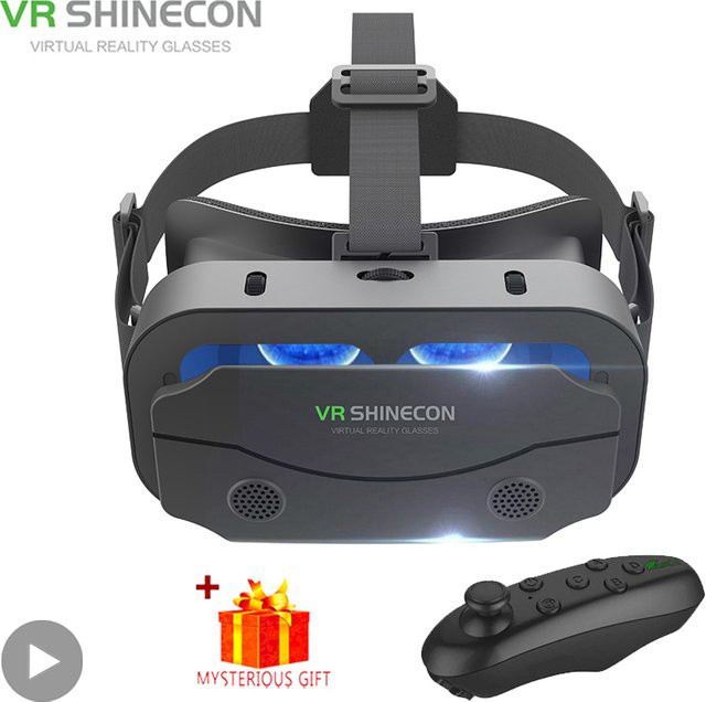 AyeBeau 3D VR Brille Virtual Reality Headset für Smartphones in Schwarz - Bild 1