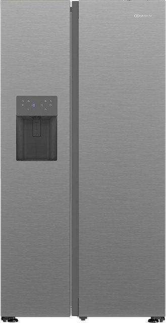 Bauknecht SBS IW D90 Pearl Side-by-Side Kühl-Gefrierkombination in Edelstahl-Optik und Grau, Höhe: 203,0 cm - Bild 1