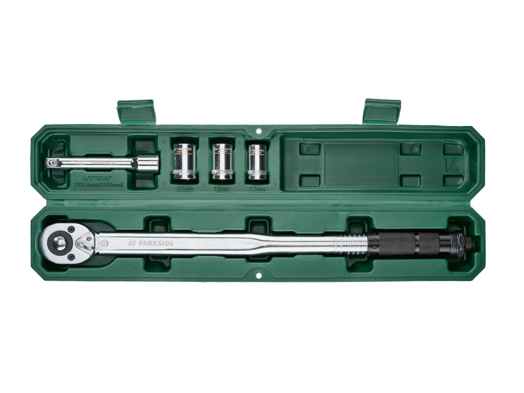 Parkside Drehmomentschlüssel-Set, 5-teilig, 1/2 Zoll, Silber - Bild 2