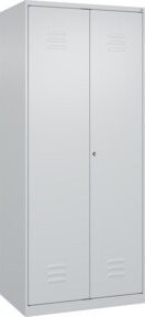 C+P Wäsche-Spind Classic PLUS mit 2 Abteilen, grau, Stahlkonstruktion, H x B x T: 185 x 80 x 50 cm - Bild 1