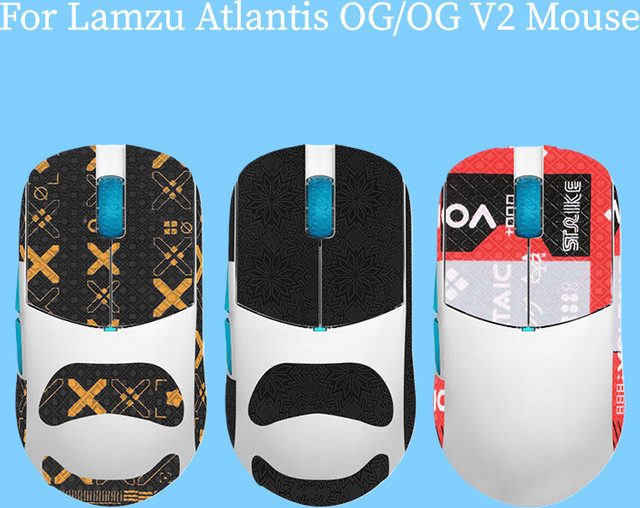 Lamzu Anti-Rutsch-Griff-Aufkleber Set für Atlantis Mini, Mini Pro, OG und OG V2, ultradünnes Anti-Schweißband - Bild 1