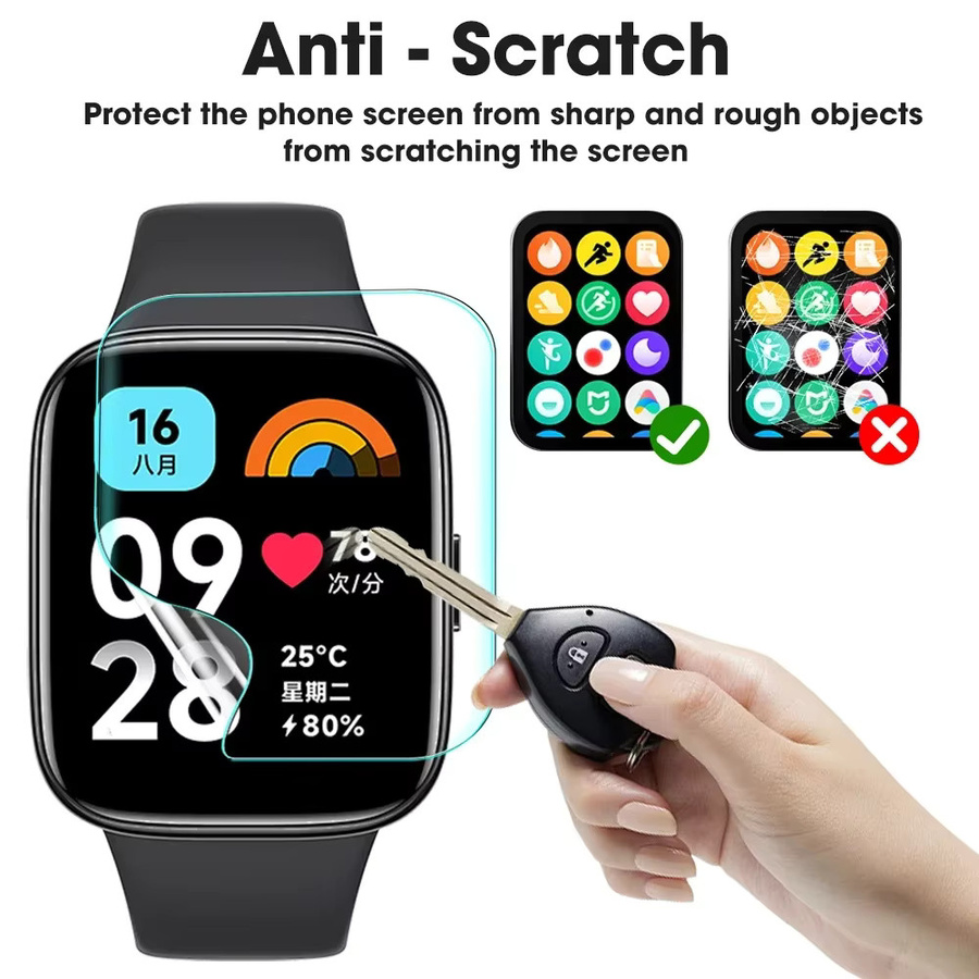 Xiaomi Hydrogel Film Screen Protector für Redmi Uhr, transparent, Unisex - Bild 5