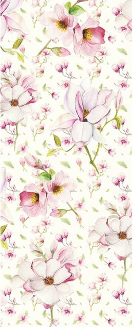 Komar Fototapete Magnolia Vlies Panel Multicolor B: 100 cm, H: 250 cm - Bild 1