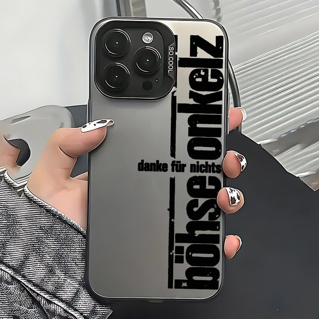 Matte Handyhülle im Böhse Onkelz Design für Samsung Galaxy A17 A16 A35 A55 A25 A15 A56 A54 A36 A34 A24 A26 4G 5G in Grau - Bild 1