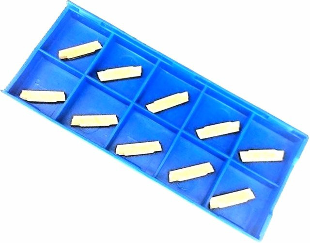 VIBRATITE MGMN200 Hartmetall Einsätze für die Drehmaschine, 10er Set, Keramik-Cutter für CNC-Drehwerkzeuge - Bild 1