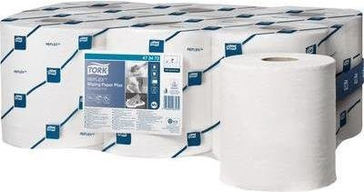Tork Reflex Mehrzweck-Papierwischtücher 2-lagig, Weiß, 6 Rollen - Bild 2