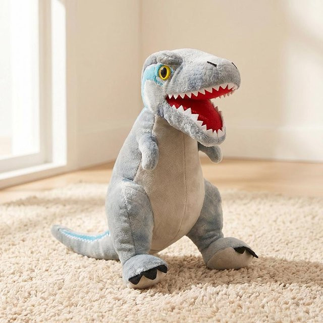Yiran Health & Beauty Kawaii Dinosaurier Plüschtier, Grau, 25cm - Bild 1