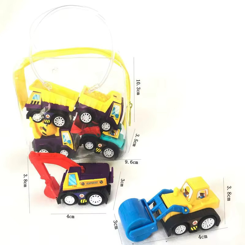 Meade Mini Zurückziehen Auto, Feuerwehrauto Modell, 6-teiliges Set - Bild 2