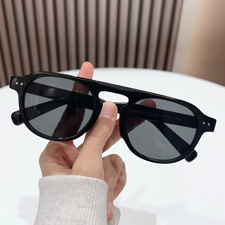 Artorigin Sonnenbrille, TR90, rund, Vollrand, Unisex, schwarz - Bild 3