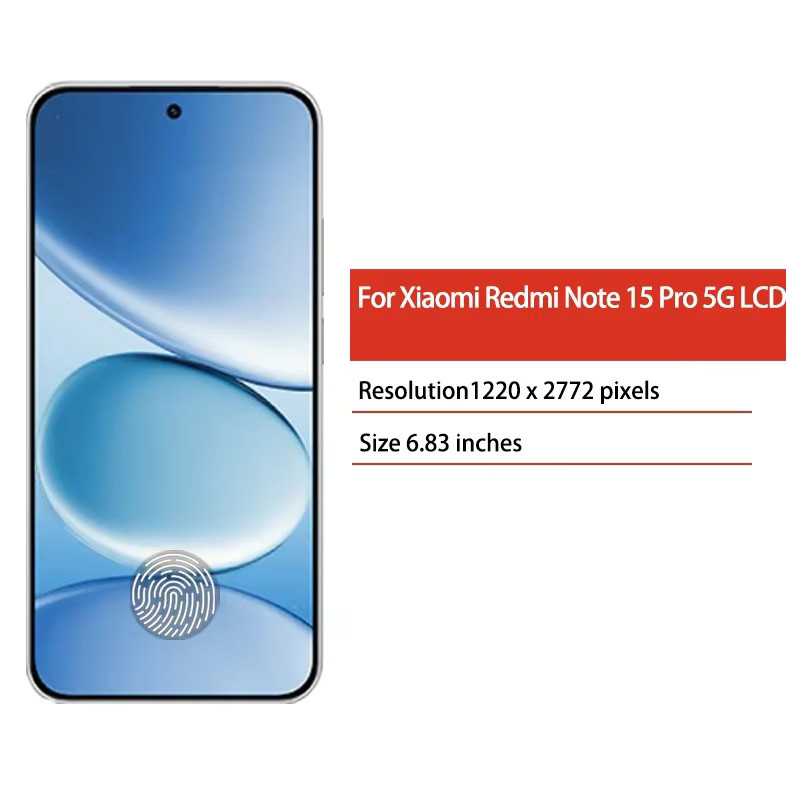 Xiaomi Redmi Note 15 Pro 5G LCD-Display mit 6,83 Zoll Touchscreen-Digitizer-Einheit - Bild 2