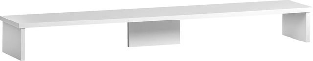 Monitoraufsatz Möbelpartner Niels in Weiß, B/H/T: 110 x 12,7 x 20 cm - Bild 1