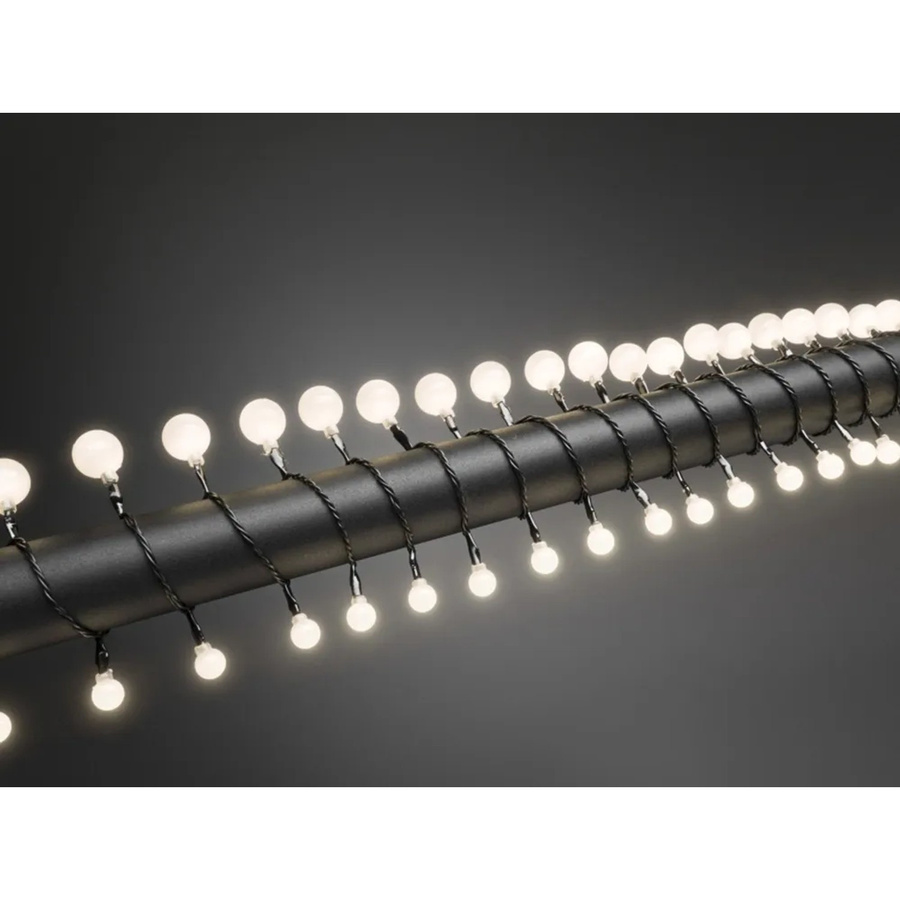 Konstsmide LED Globelichterkette Rund in Schwarz mit warmweißen Lichtern - Bild 2