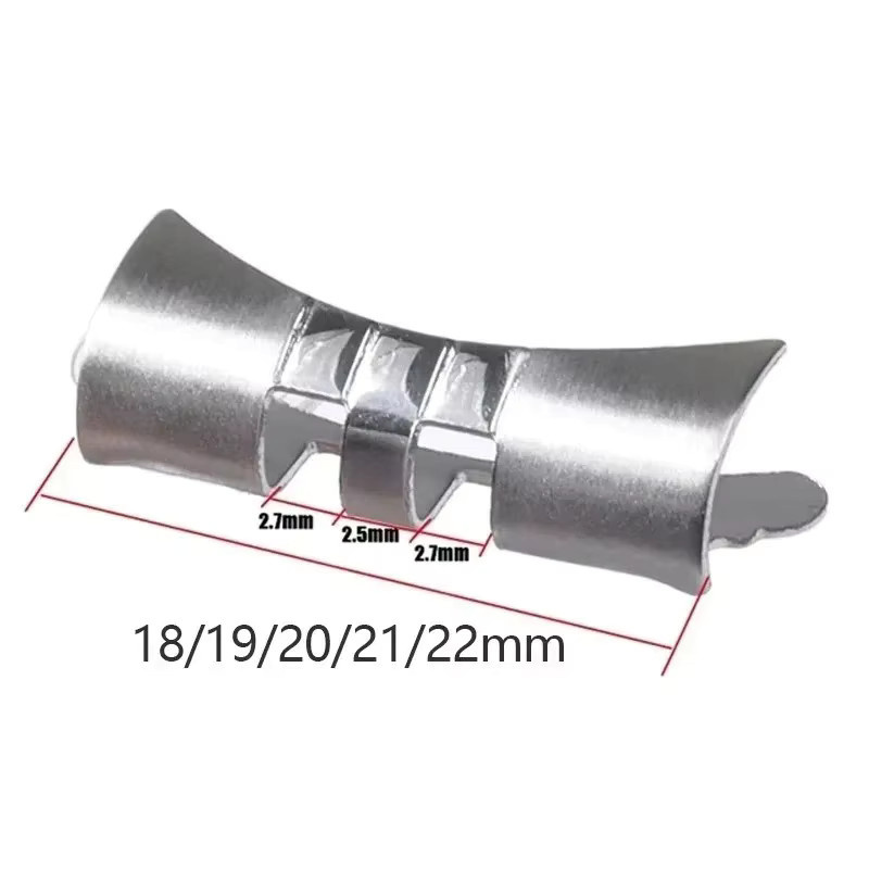 asukaband Gebogener Flachendadapter, Edelstahl, Silber, Unisex - Bild 1