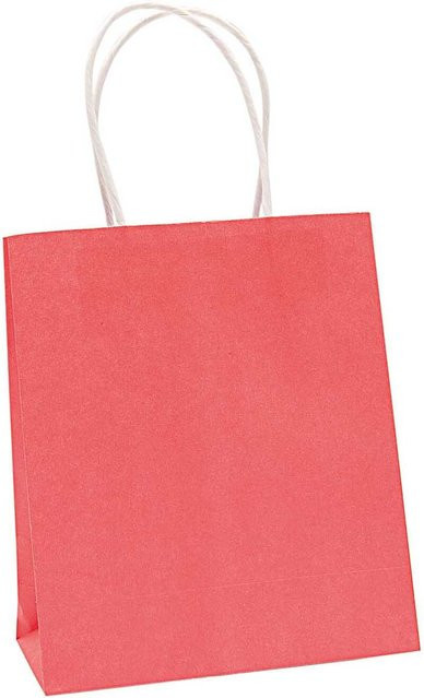 Rico Design Papiertüte aus Kraftpapier in Rot, B/T/H: 18 x 8 x 21 cm - Bild 1