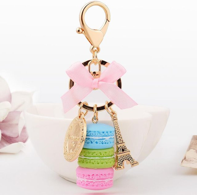 Rd lala Schlüsselanhänger Macaron Eiffelturm, Damen, weiß - Bild 1
