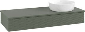 V&B Waschtischunterschrank Antao mit Frontstruktur in Grau, B/T/H: 120 x 50 x 19 cm - Bild 1