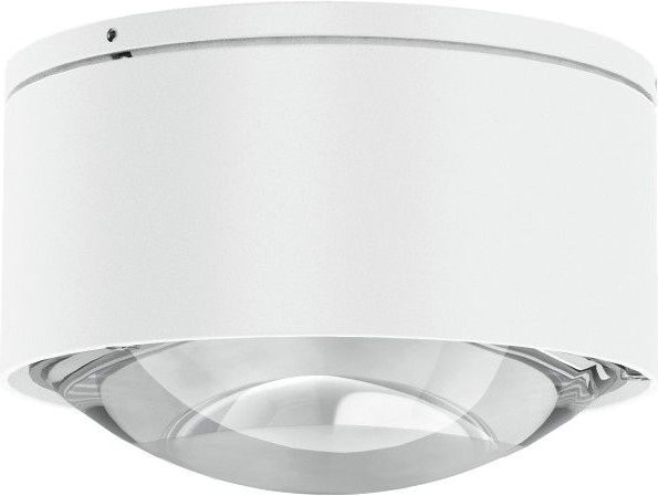 Top Light Puk Maxx One 2 Black White Edition LED-Deckenleuchte in Weiß Matt mit klarer Glaslinse und warmweißem Licht (2700K) - Bild 1
