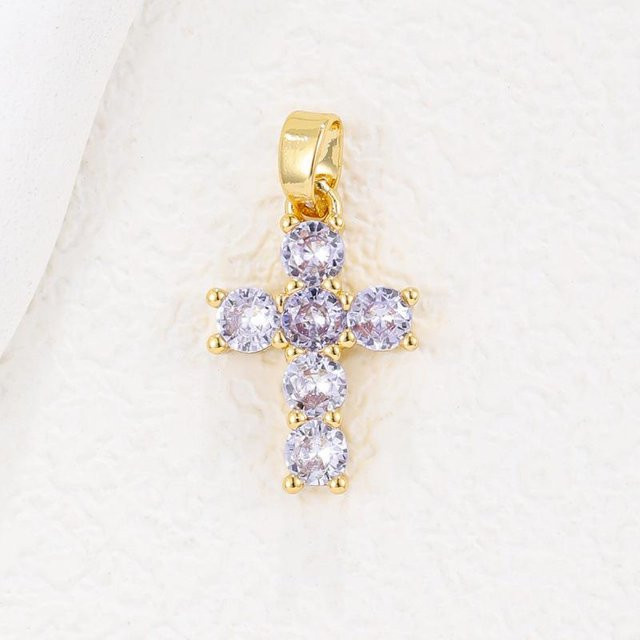 Halskette Edelstahl, Gold Plated, Zirkonia, Unisex - Bild 1