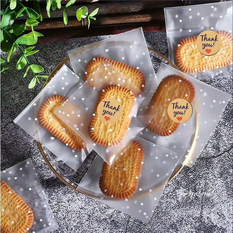 DUTRIEUX 100 Stück wiederverschließbare Zellophanbeutel aus transparentem Kunststoff für Süßigkeiten und Bäckereiwaren - Bild 4