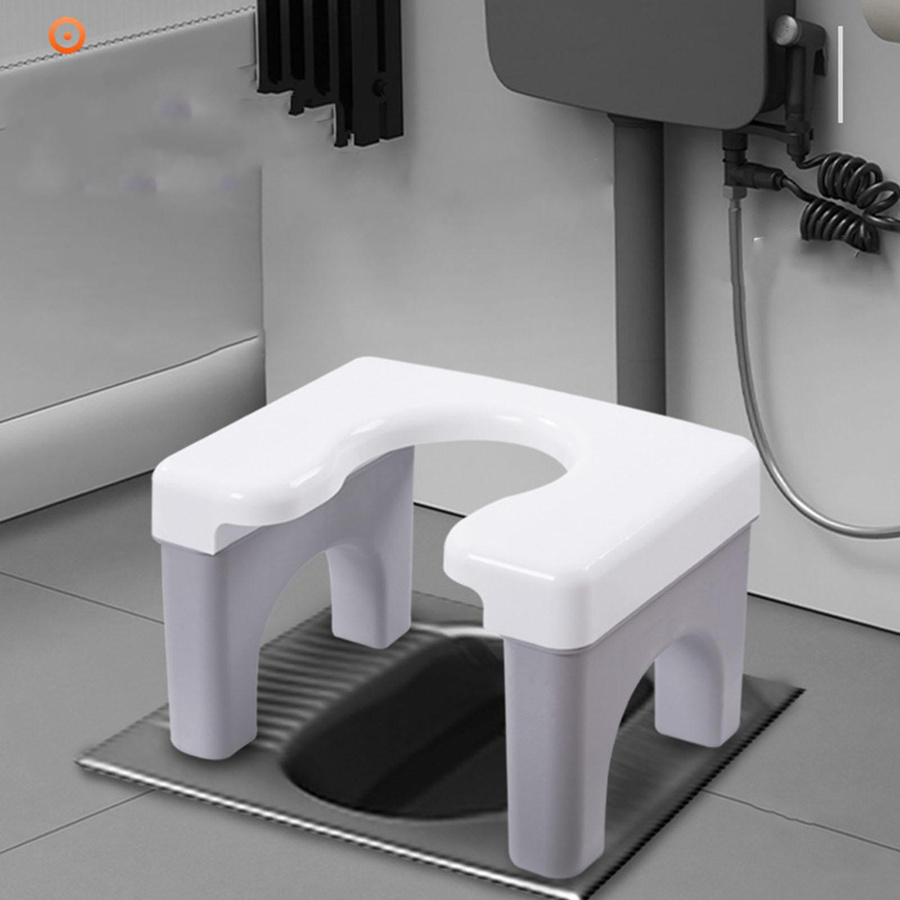 Neoglint Hockender Toilettenhocker aus PP-Material, rutschfester und tragbarer Toilettenstuhl für Senioren - Bild 2