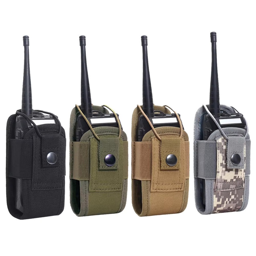 ALLOYSEED Taktische Walkie Talkie Tasche in Schwarz für Kenwood und BaoFeng UV-5R BF-888S mit Molle-System - Bild 4