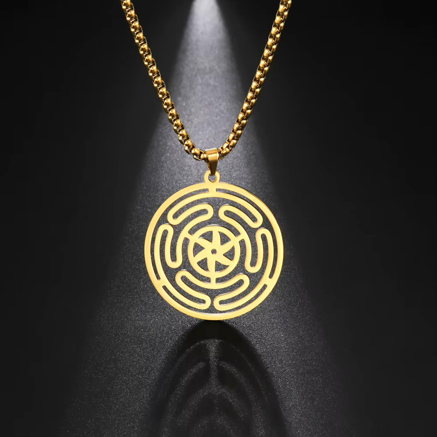 Lemegeton Halskette, Edelstahl, Gold, Unisex - Bild 2
