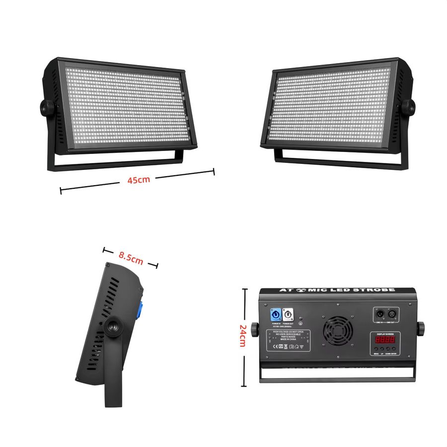 HYULIGHTS 200W LED RGB 3in1 Stroboskoplicht mit 120 Zonen für DJ und Bühne zur Erzeugung von Formen, Zahlen und Buchstaben - Bild 2