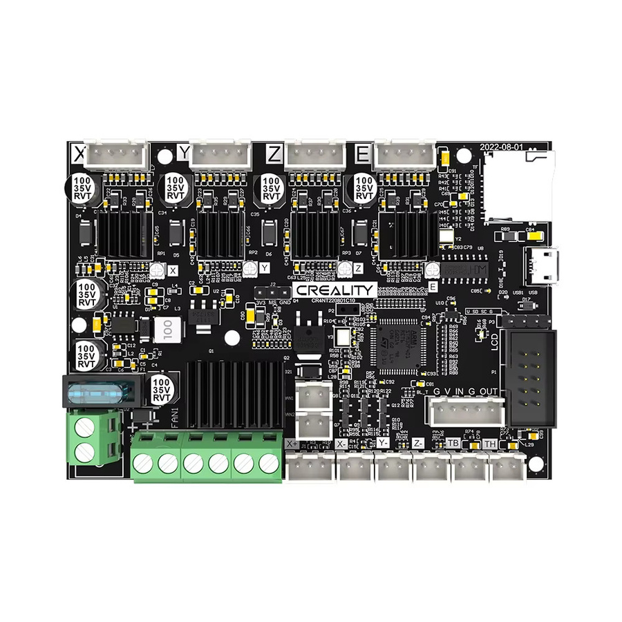 Creality E3 Free-Runs Silent Motherboard Upgrade Kit 32bit ARM Cortex-M4 mit TMC2209 Motortreibern für Marlin und Klipper Firmware in Schwarz - Bild 3