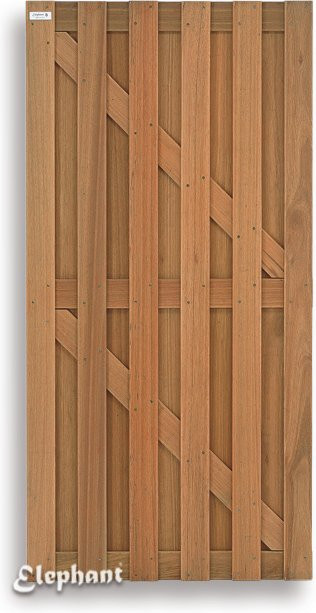 Gartentor aus Hartholz 90 x 180 cm - Bild 1