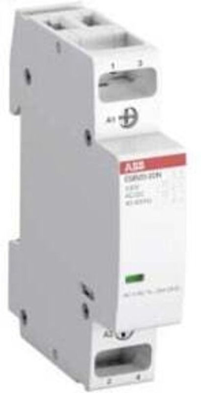 ABB Installationsschütz ESB20-20N-06 mit 2 Schließern 20A 230V AC/DC in Weiß - Bild 2