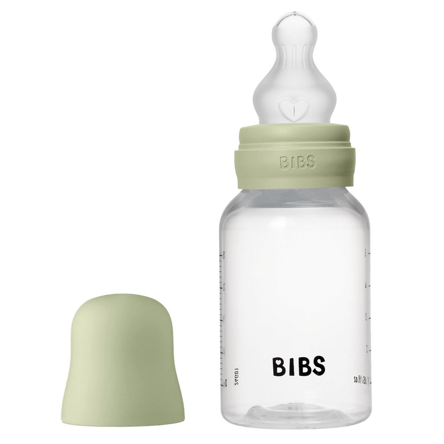Bibs PP-Flasche Babyflasche mit Silikon Trinksauger und Anti-Colic-Ventil, Sage, 150 ml - Bild 1