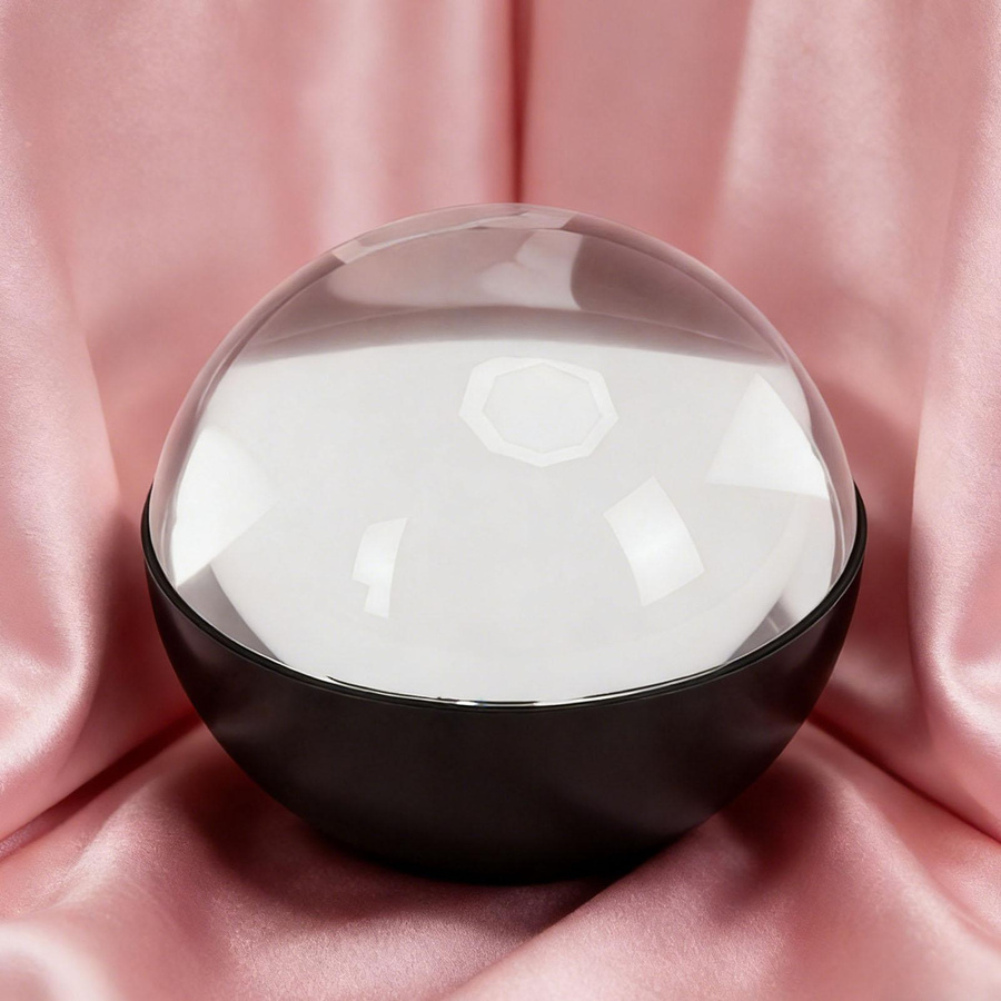 Musysh Memory Sphere Lampe mit 2,7 Zoll Kristallkugel als personalisierter 3D Videoplayer in Weiß - Bild 3