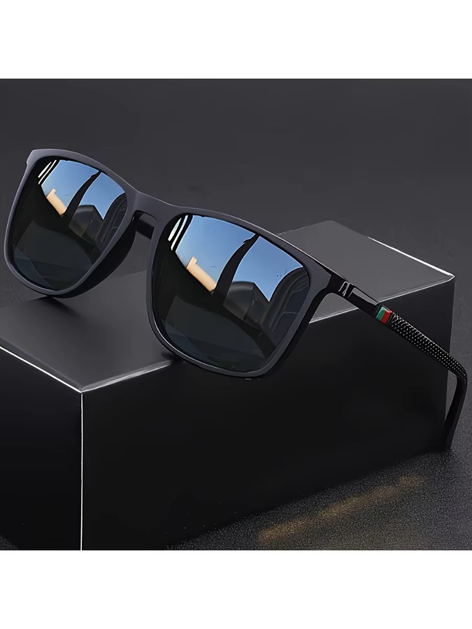 Hindfield Sonnenbrille, Herren, Vollrand, quadratisch, Kunststoff, schwarz - Bild 4