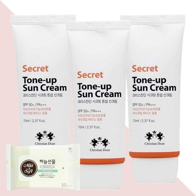 Christian Dean Secret Tone-Up Sonnencreme LSF 50+, 70 ml, Gesicht - Bild 1