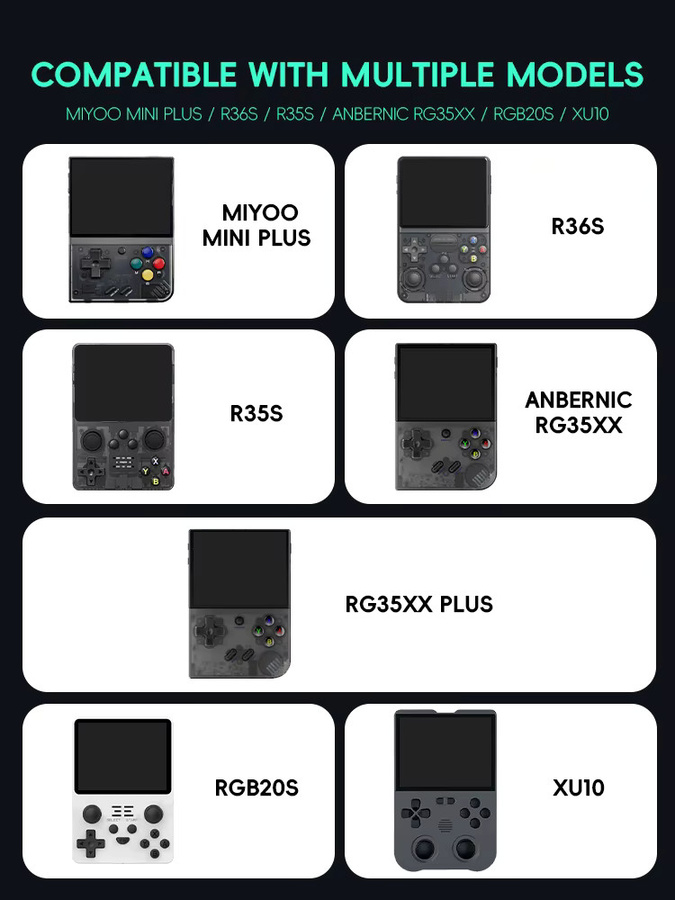 Daten Frosch Retro Videospiel Schutzhülle aus EVA für R36s, RG35xx, R35s und Miyoo Mini Plus in Lila - Bild 2