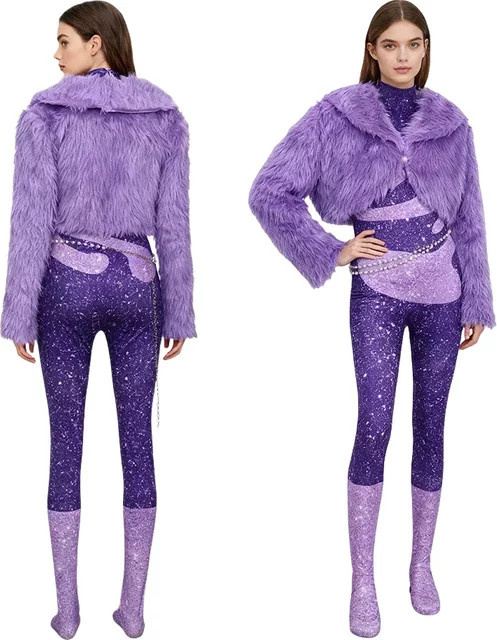 ZOBOTT Gazelle Cosplay-Kostüm, lila, Plüsch / Textil, Unisex - Bild 1