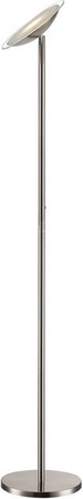 Lindby LED Stehlampe Malea Modern in Alu-Grau, dimmbar, 1-flammig, Höhe: 180 cm