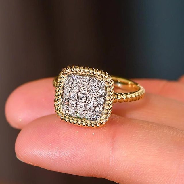 Huitan Ring, Bicolor, Zirkonia, Damen - Bild 1