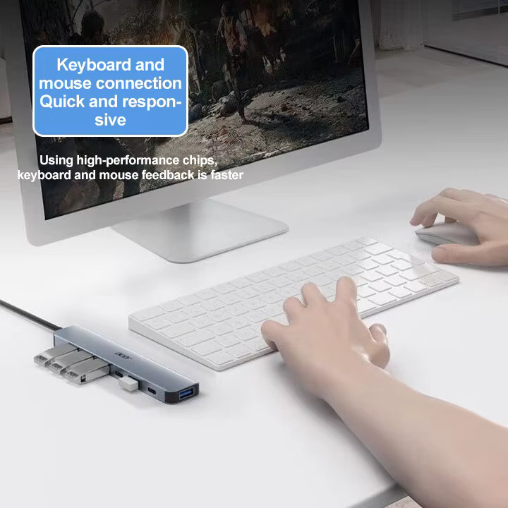 Congdi USB-C-Hub Thunderbolt 3 Dockingstation mit HDMI-Adapter für MacBook Air M1 und iPad Pro - Bild 2