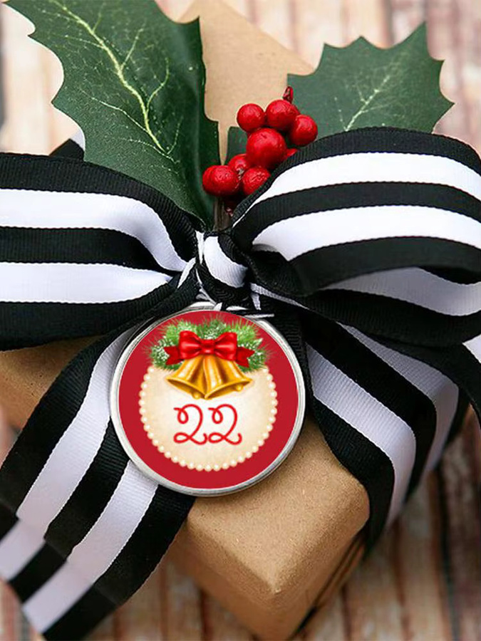 Weihnachts-Zahlen-Aufkleber in Multicolour für Geschenke, Verpackungen und Dekoration - Bild 6