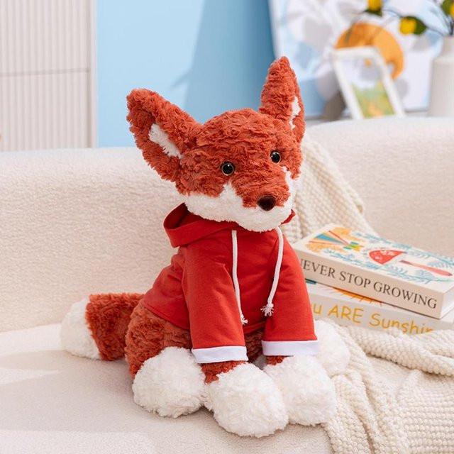 GDzaccly Plüschtier Fuchs Welpe Kätzchen Kissen 23cm - Bild 1