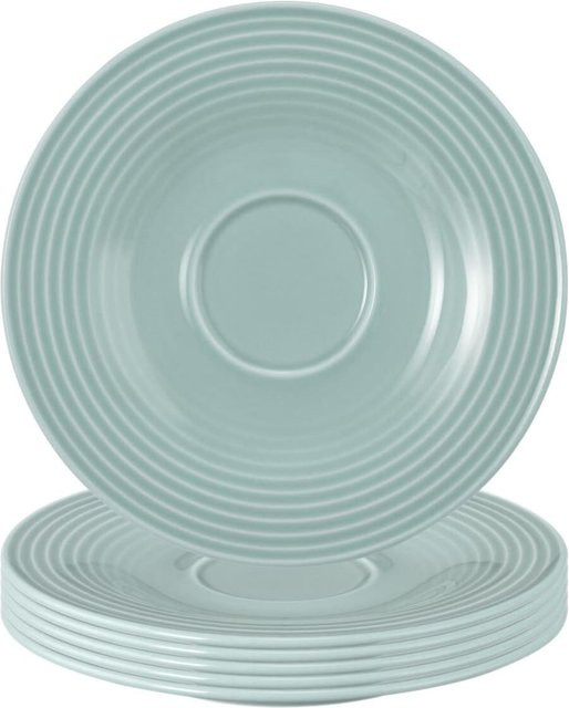 Seltmann Weiden Untertassen Beat Color Glaze Turquoise 6er Set Durchmesser: 13,7 cm - Bild 1