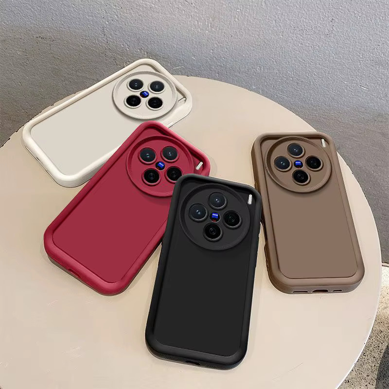 Stoßfeste matte Schutzhülle für Vivo X200, X200 Pro, X200 Pro mini und X200 FE in Schwarz - Bild 2