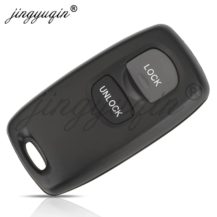 Jingyuqin 2 Tasten Fernbedienung Auto Schlüssel 433 MHz FSK für Mazda M6 2 3 6 Serie 2003-2010 und Ford Ranger Everest in Schwarz - Bild 2