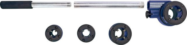 LUX-TOOLS Schneidkluppen-Set 5-teilig in Blau und Stahl - Bild 1