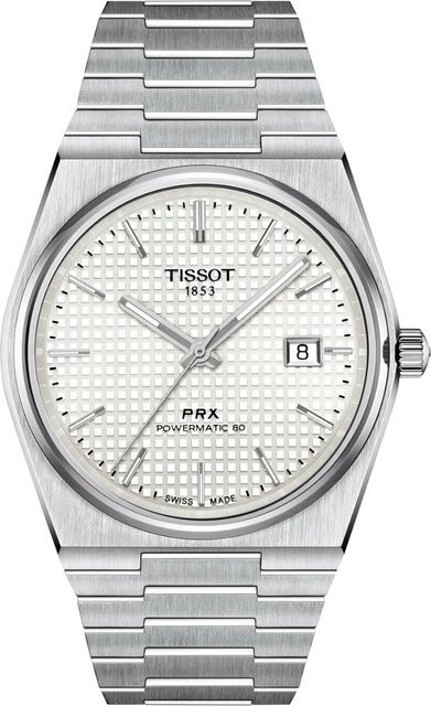 Tissot Armbanduhr PRX, Automatik, Edelstahl, Perlmutt, 40 mm, Herren - Bild 1